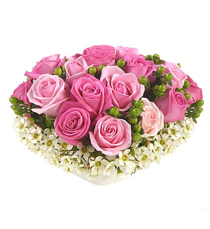 Centerpiece of Pink Roses